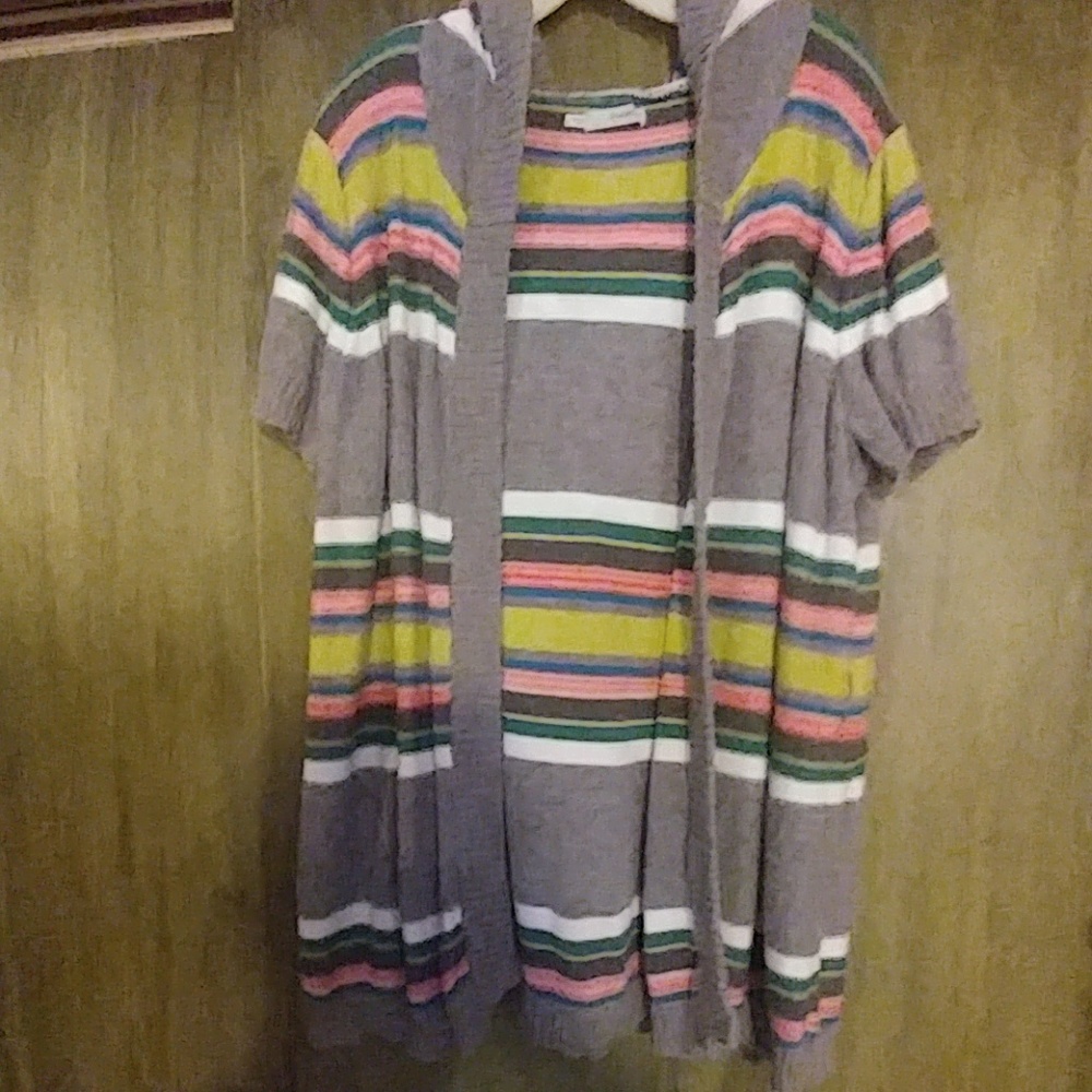 Maurices striped long cardigan